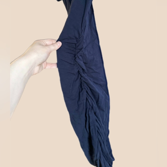 Tart Maternity Short Sleeve Scoop Neck Ruched Dress - Picture 4 of 8